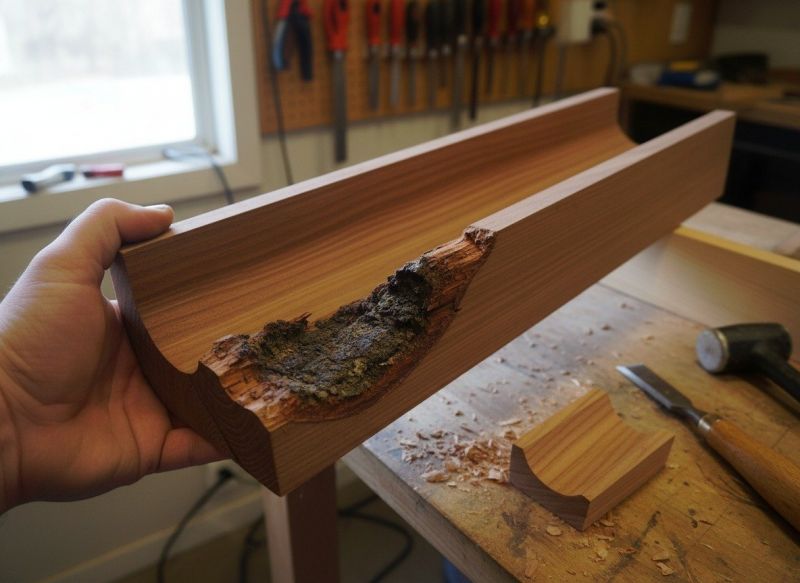 Wood Gutter Repair
