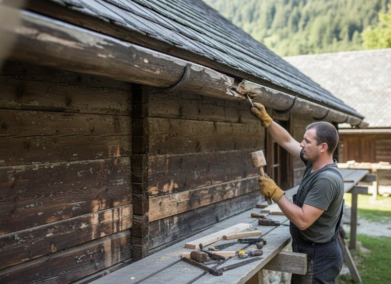 Wood Gutter Repair
