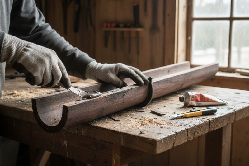 Wood Gutter Repair