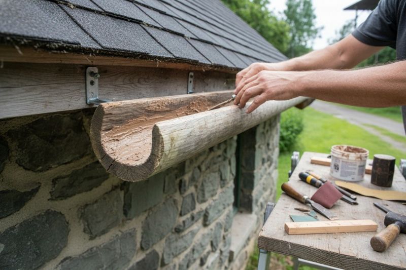 Wooden Gutter Replacement